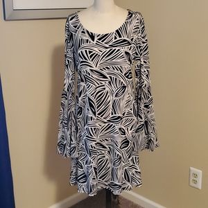Flounce Swing Dress with Scarf sleeve 6